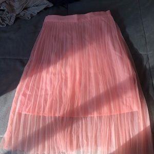 Tulle overlay skirt